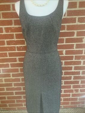 Ann Taylor grey sleeveless dress